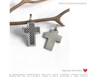Men’s Sterling Silver Cross.