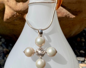 Large Pearl Cross - Etsy