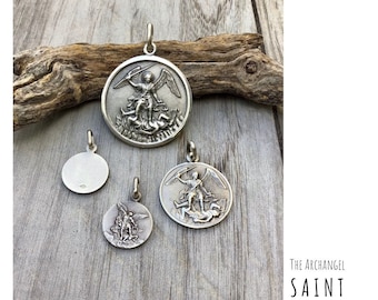 Saint Michael The Archangel. Sterling Silver