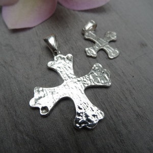 Crux Gemmata style cross. Sterling silver. image 4