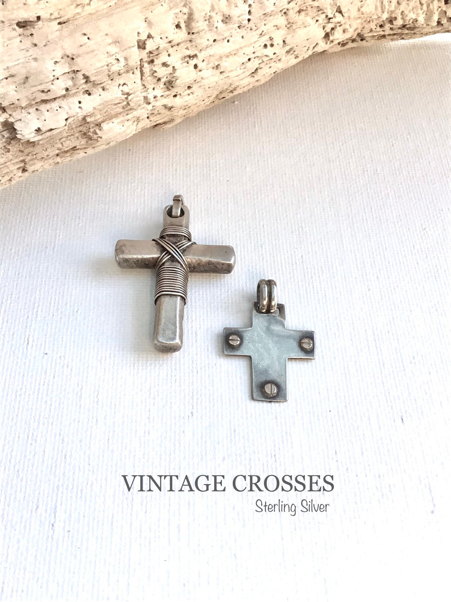 アンティーク 手作り 十字架 シルバー ANTIQUE SILVER CROSS