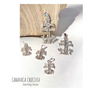 Caravaca Crucifix. Sterling Silver. Two Sided.