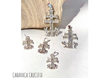 Caravaca Crucifix. Sterling Silver. Two Sided.