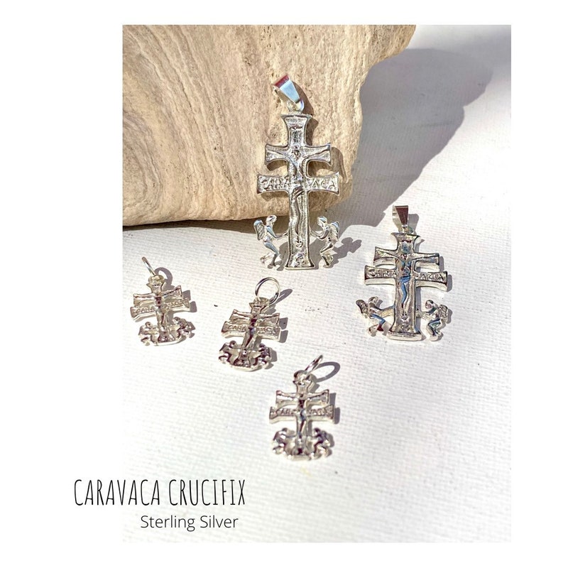 Pendentif Croix De Caravaca En Or Jaune 18K (750) - Neuf Sans Emballage