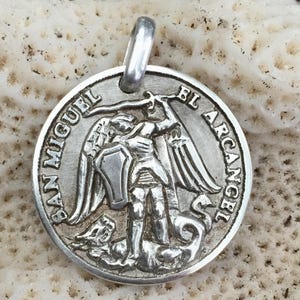 Saint Michael the Archangel. Sterling silver.