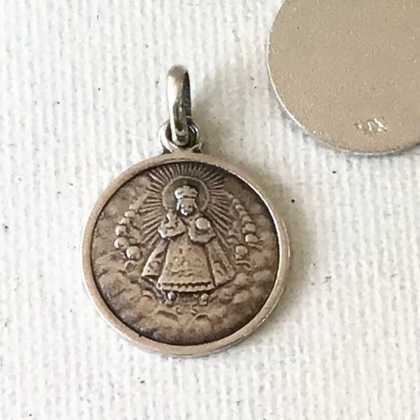 Child Jesus of Prague. Sterling Silver Charm