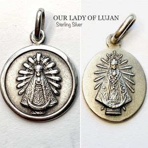 Our Lady of Lujan. Sterling Silver.