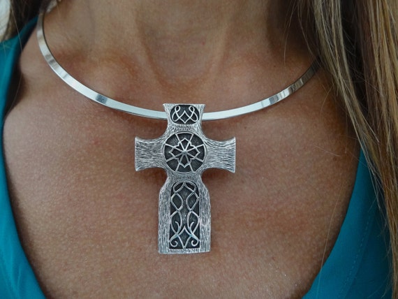 Large Celtic cross. Sterling Silver. Vintage. - image 2