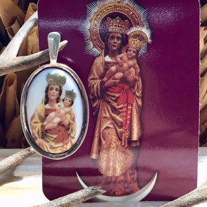 Virgin of Almudena. Porcelain and Sterling Silver. Made in Spain.