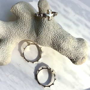 Rosary Ring. Sterling Silver.