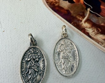 Maria Desatanudos. Sterling Silver. Double Sided. Mary Untier of Knots.