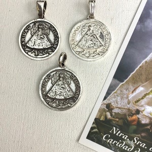 Virgen de la Caridad del Cobre. Solid Silver.