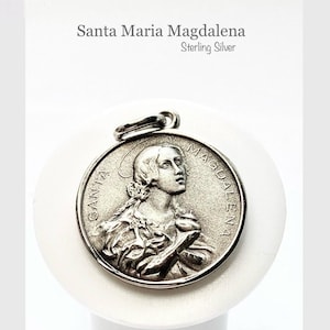 St Mary Magdalene Medal. Sterling Silver