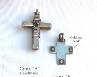 アンティーク 手作り 十字架 シルバー ANTIQUE SILVER CROSS Antique Art Deco Sterling Silver Cross - Etsy