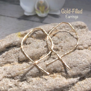 Gold Filled Earrings. Hand Made.