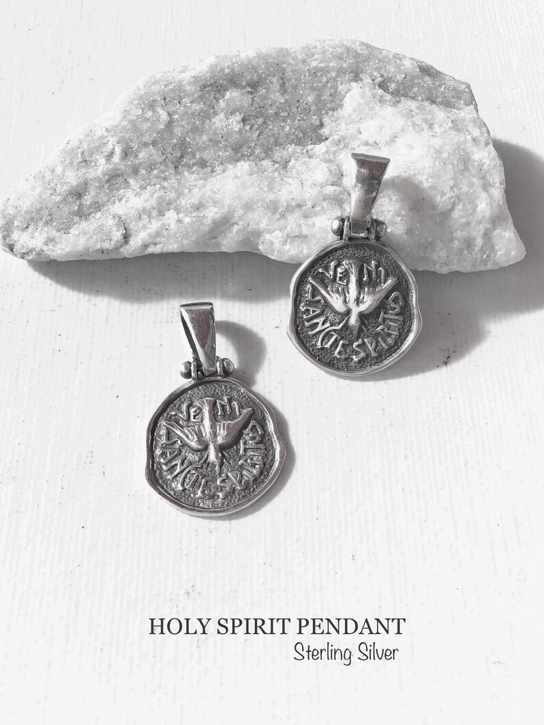 Holy Spirit Pendant. Sterling Silver - Etsy
