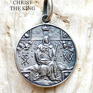 Christ The King. Sterling Silver Charm.