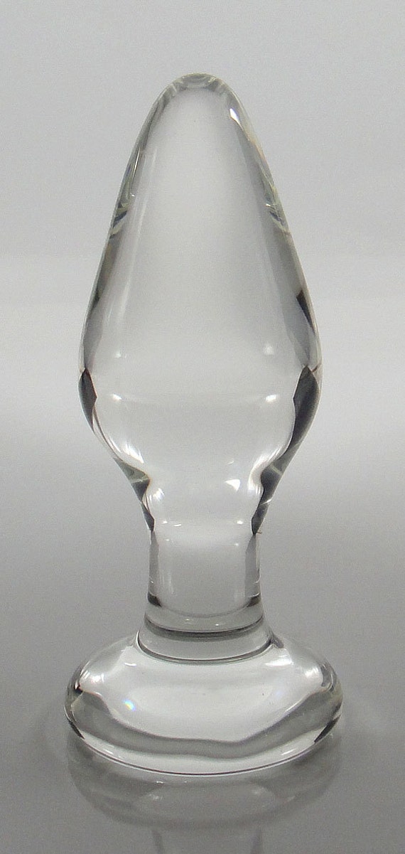 Small glass butt plug