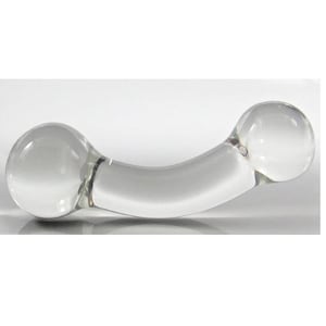 Large Glass Curved Barbell Body Massage Tool