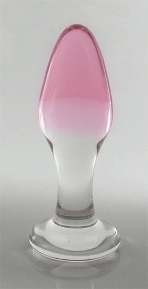 Small Glass Color Fade Slender Neck Tapered Butt Plug Sex Toy Etsy
