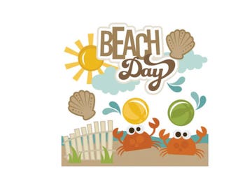 summer titles die cuts beach scrapbooking planner accessories