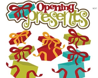 Christmas die cuts, christmas embellishments, Christmas Scrapbook, scrapbook embellishments, Christmas presents die cuts, Holiday scrapbook