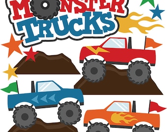 Scrapbook, Scrapbooking, Monster Trucks die cuts, Monster Trucks, Scrapbook embellishment, scrapbook die cut, scrapbook supplies