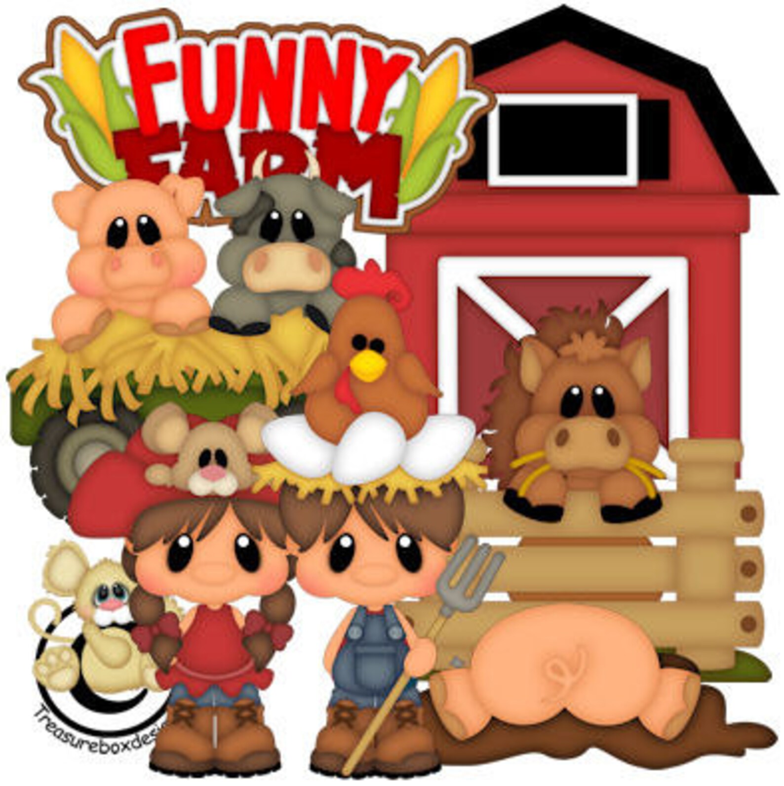 Farm Die Cuts Scrapbook Die Cuts Scrapbooking Die Cuts Etsy