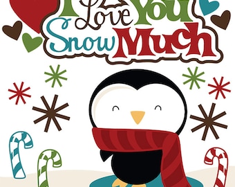 Snow Die Cuts, Winter Die Cuts, Penguin die cuts, penguin, Scrapbook Die Cuts, Scrapbooking, Scrapbook titles, Snow memories, Scrapbook