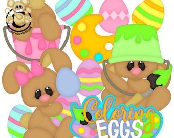 Easter die cuts, coloring eggs, scrapbook supplies, planner accessories, card making, junk journaling, art papercrafts spring