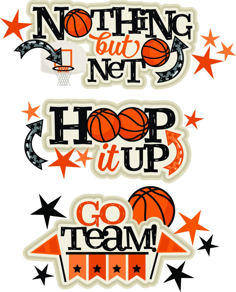 Basketball Die Cuts, Basketball Title, Basketball, Basketball Scrapbook