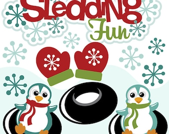 Die Cuts, Winter Die Cuts, Scrapbook Die Cuts, planner die cuts, Scrapbooking, Scrapbook titles, sledding, scrapbook supplies, journaling