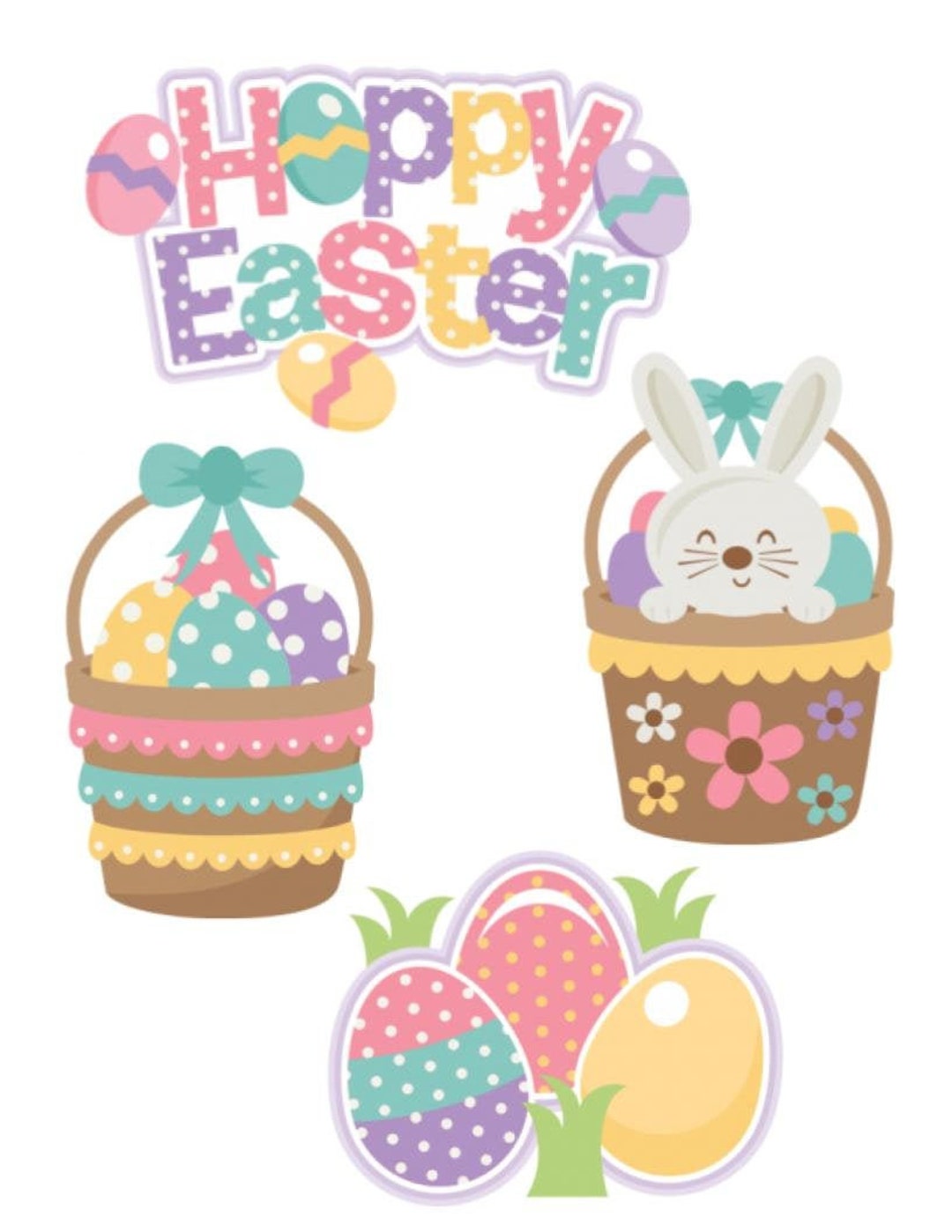 Easter Die Cuts, Die Cuts, Scrapbook Die Cuts, Scrapbooking Die Cuts