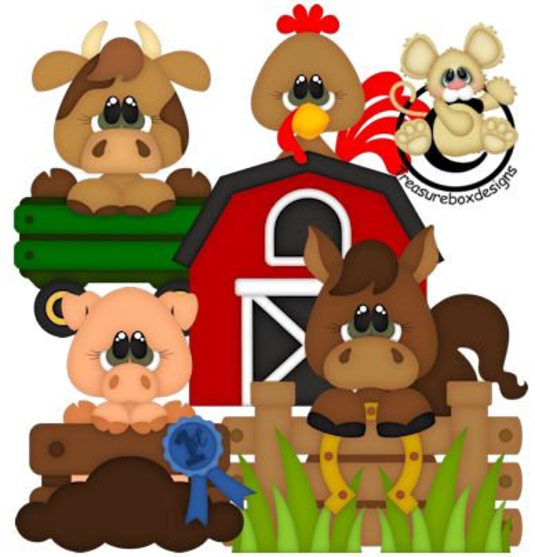 Farm Die Cuts, Scrapbook Die Cuts, Scrapbooking, Die Cuts, Farm Animals