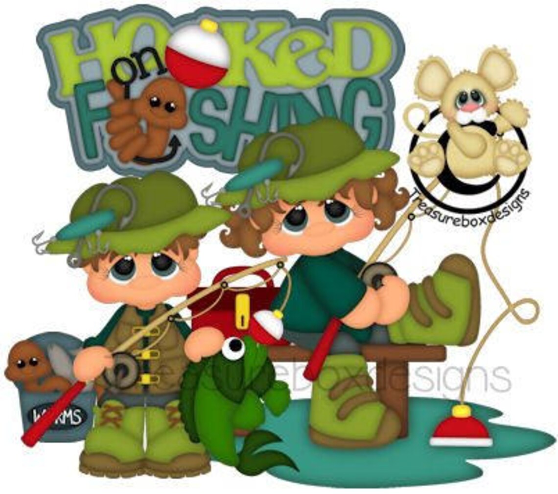 Fishing Die Cuts, Scrapbook Die Cuts, Scrapbooking Die Cuts, Children ...