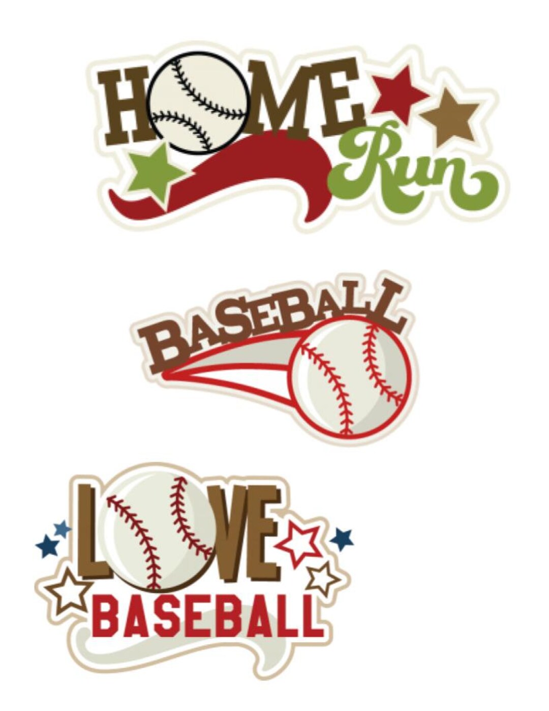 Scrapbook, Scrapbooking, Baseball Die Cuts, Die Cuts, Baseball ...