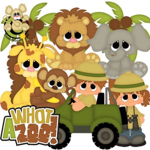 Die cuts, petting zoo die cuts, scrapbook die cuts, scrapbook embellishment, zoo scrapbook embellishment, zoo, paper piecing, card making