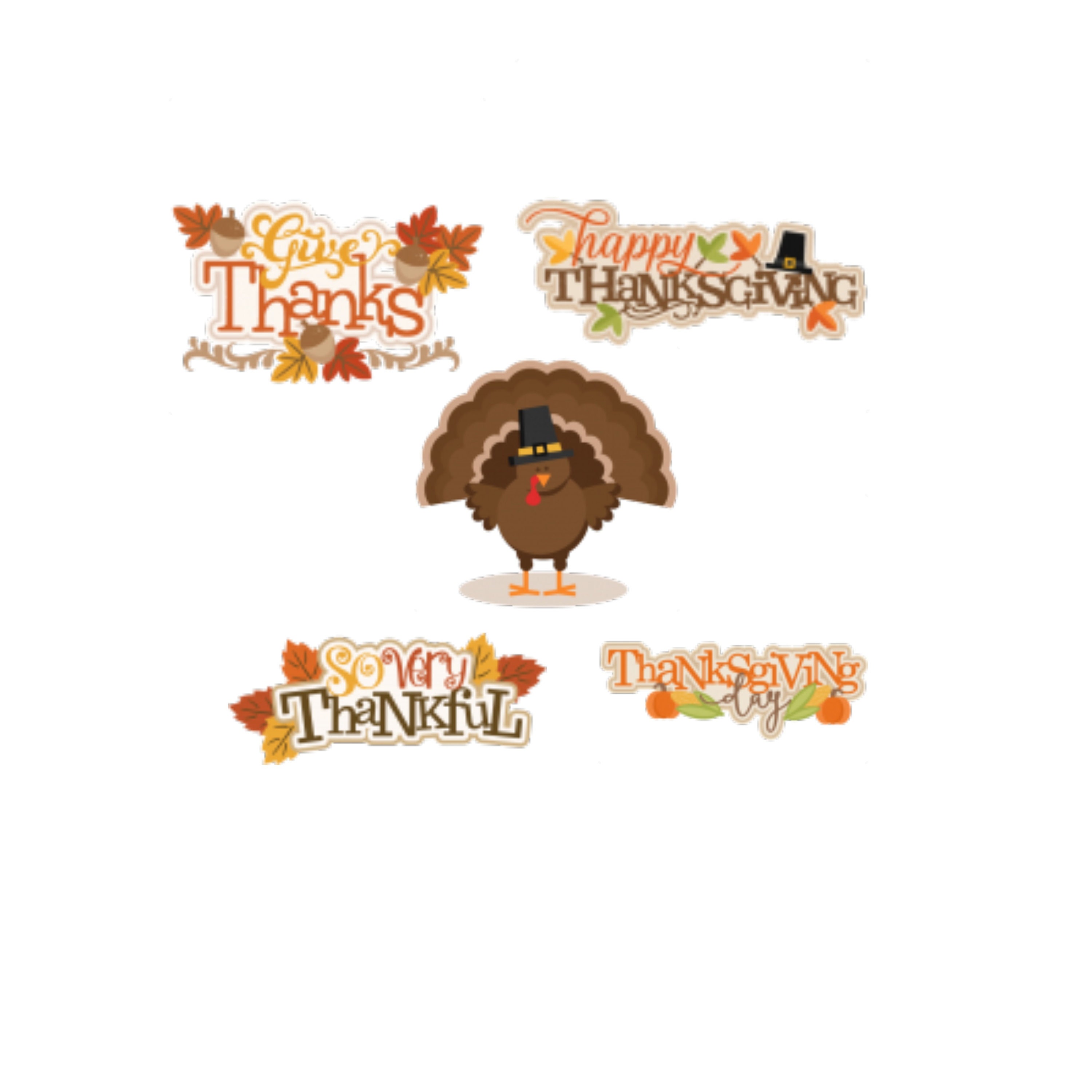 Thanksgiving Die cut Fall Die Cuts Thanksgiving Scrapbook Etsy France