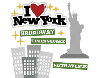 Scrapbook, Scrapbooking, Vacation die cuts, New York, New York vacation, NYC, Scrapbook embellishment, scrapbook die cut, scrapbook supplies