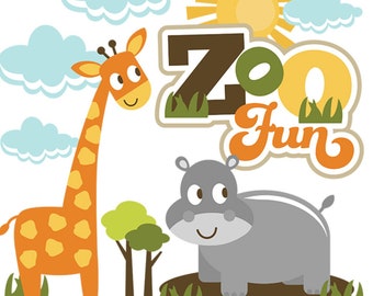 Die cuts, zoo die cuts, scrapbook die cuts, scrapbook embellishment, zoo scrapbook embellishment, zoo, paper piecing, card making