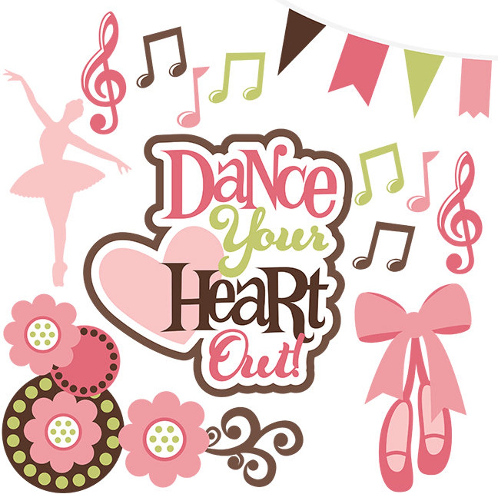 Scrapbook Die Cuts Scrapbooking Die Cuts Dance Die Cuts Etsy