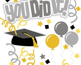 Scrapbook, Scrapbooking, Graduation die cuts, Die cuts, Graduation, High school graduation, Scrapbook embellishment, graduation card making