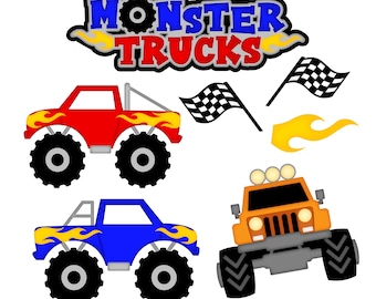 Scrapbook, Scrapbooking, Monster Trucks die cuts, Monster Trucks, Scrapbook embellishment, scrapbook die cut, scrapbook supplies