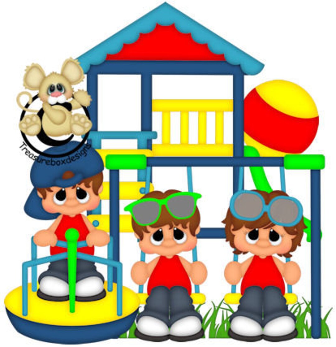 Scrapbooking Die Cuts, Summer Die Cuts, Playground Scrapbook, Scrapbook