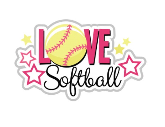 Softball Scrapbook Embellishment Cardmaking Piecing
