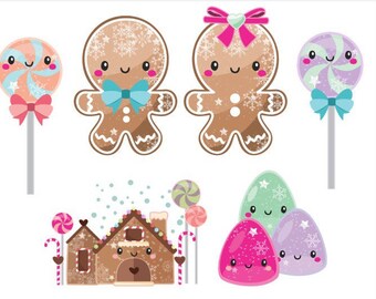 Christmas Die Cuts, Gingerbread Die Cuts, planner die cuts, christmas planner die cuts, scrapbook die cuts, Christmas card die cuts,