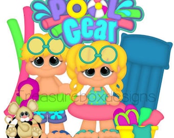 Scrapbooking die cuts, Summer Die Cuts, Pool Scrapbook, Scrapbook Die cuts, Scrapbooking embellishments, Die Cuts, Scrapbook, Scrapbooking
