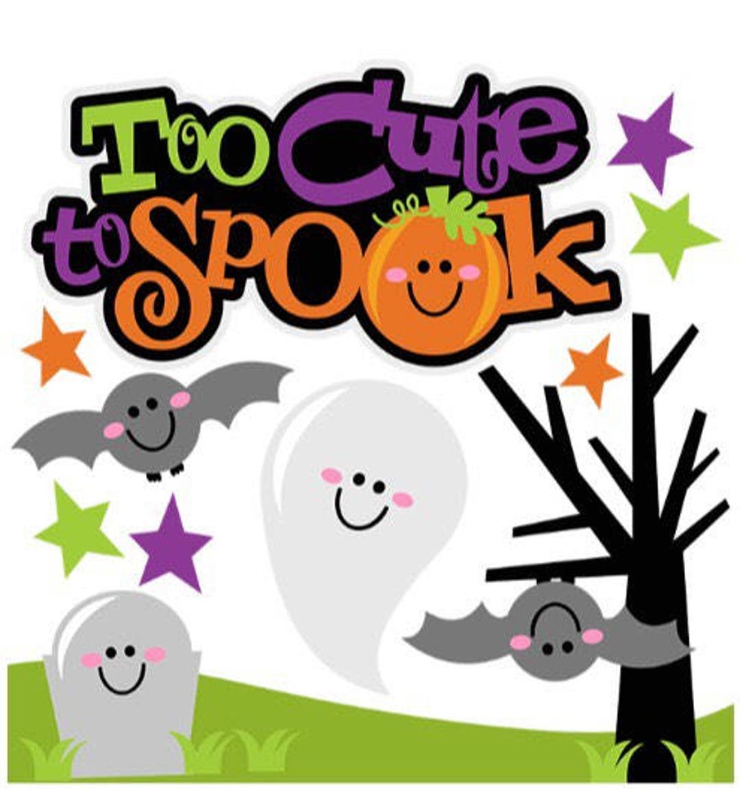 Halloween Title, Halloween Die Cut, Halloween Party Die Cuts, Halloween