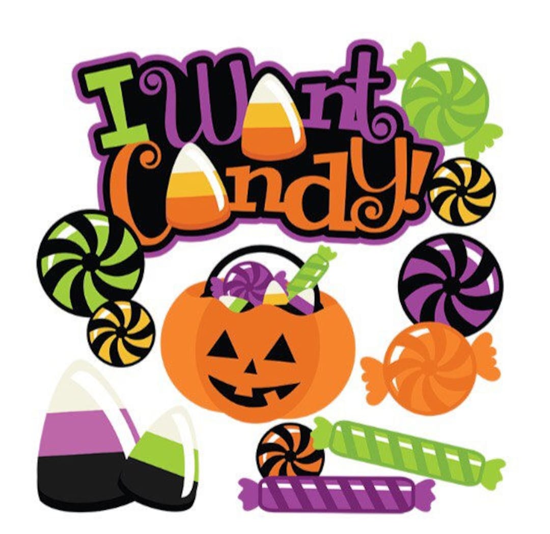 Halloween Title Halloween Die Cut Halloween Party Die Cuts Etsy