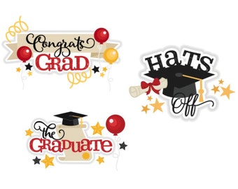Scrapbook die cuts, Graduation scrapbook die cuts, Die cuts, High school Graduation, Scrapbook embellishment, graduation card making